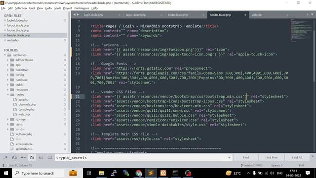 Admin theme integration in Laravel | How to integrate html Theme in Laravel смотреть онлайн
