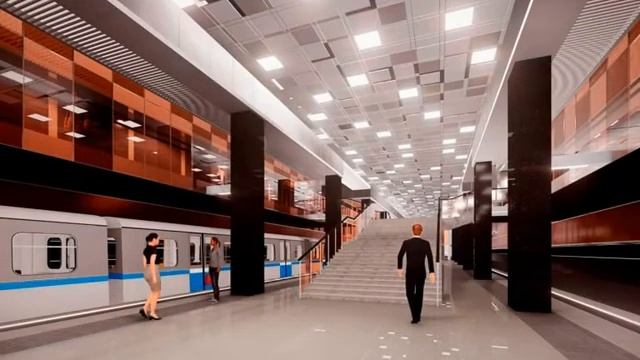 Проект станции метро «Проспект Вернадского» Большой кольцевой линии смотреть онлайн