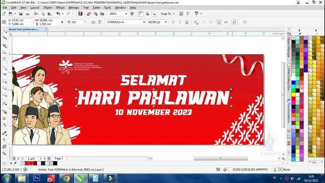 FREE !!! DOWNLOAD HARI PAHLAWAN NASIONAL 2023 || Corel Draw X7 смотреть онлайн