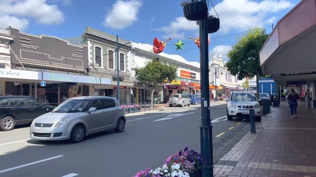 Stafford Street Timaru Walking Tour New Zealand 4K смотреть онлайн