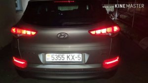 Led фары в задние ПТФ hyundai tucson tl 2016, real led fog lights