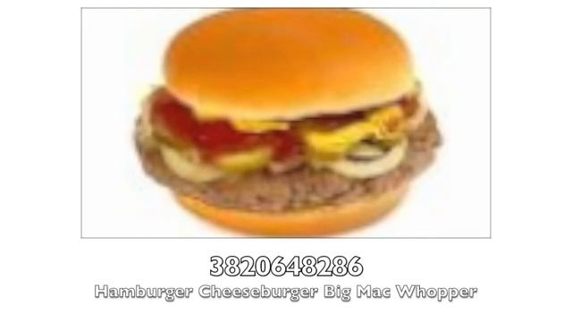 Hamburger Cheeseburger Big Mac Whopper | Roblox Music ID смотреть онлайн
