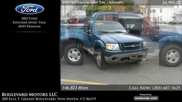 Used 2002 Ford Explorer Sport Trac | Boulevard Motors LLC, New Haven, CT - SOLD смотреть онлайн