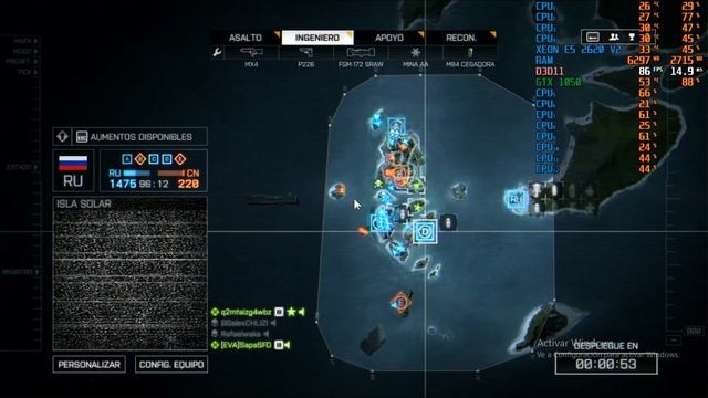 Battlefield 4 (XEON E5 2620v2 +GTX1050 2GB + 8GB de RAM) смотреть онлайн