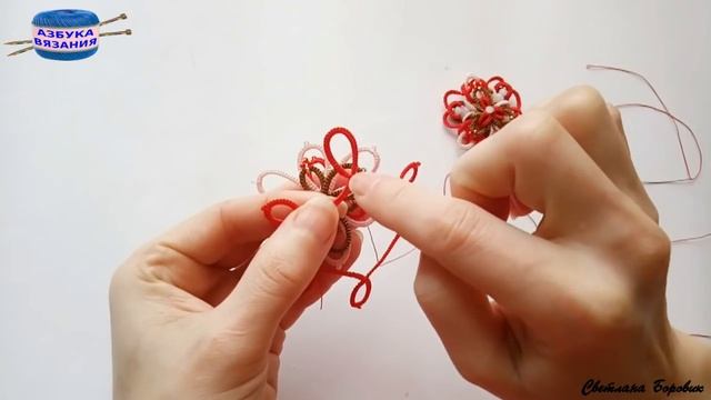 Двухсторонняя брошь кулон фриволите анкарс мастер класс Ч1 Brooch Pendant Tatting Ankars Frivolite