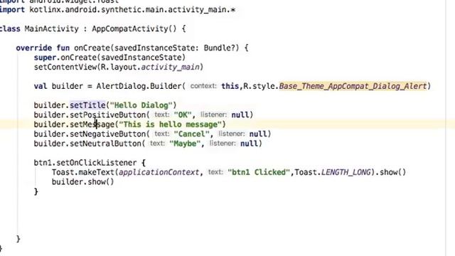 Simple Dialogbox in Kotlin Lecture in Hindi/Urdu смотреть онлайн