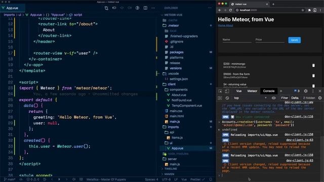 29: [Meteor + Vue] Log in and Log out смотреть онлайн