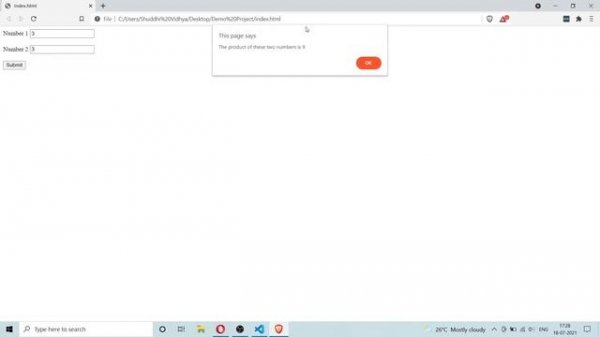 Number Multiplication using JavaScript | JS Demo Project 2 Prompt | Learn HTML, CSS, JS (தமிழ்)