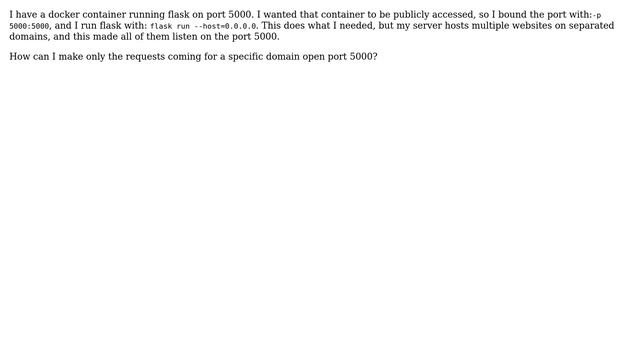 Redirect requests for specific domain to local ip adress of docker container смотреть онлайн