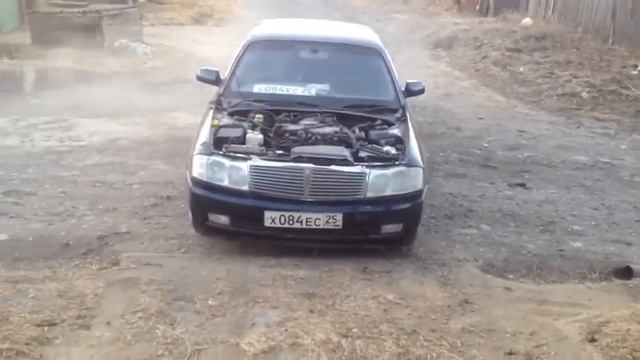 Nissan Gloria первый запуск после долгого простоя