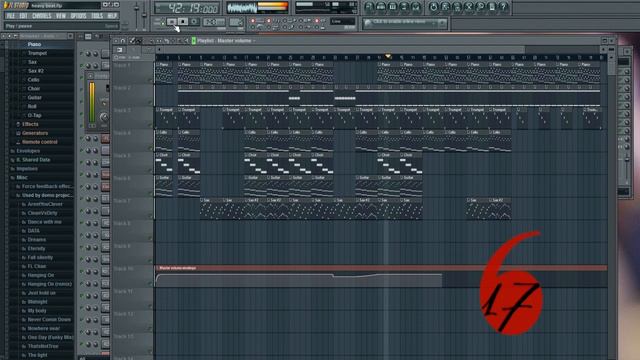 617beats - Saxophone/Trumpet/Cello Hip-Hop Beat (FL Studio) смотреть онлайн