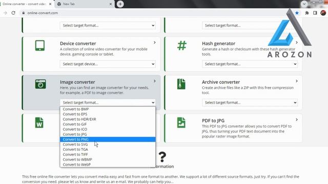 How to convert PNG to JPG format | photo ko jpg kaise banaye laptop me | @AROZON-TECH смотреть онлайн