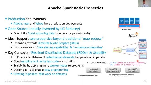 2022 Cloud Computing and Big Data Lecture 3 Apache Spark for Cloud Applications Part1 ?️ смотреть онлайн