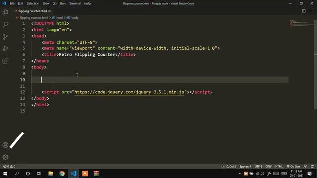 jQuery flipping clock counter || jQuery Plugin Tutorial ||Easy Coding смотреть онлайн