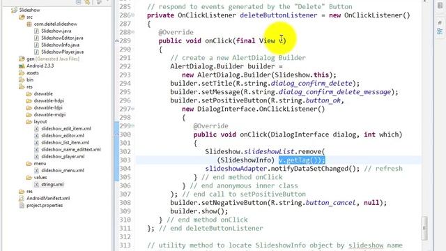 lesson12 17 Slideshow java Event listener for deleteButtons c смотреть онлайн