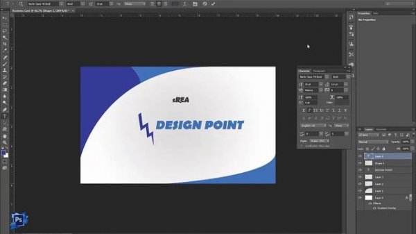 Creative Business Card Design Photoshop CC 2016