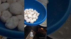 Картошка фри  с грибами в казане