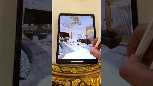 3D interior draw on iPad pro смотреть онлайн