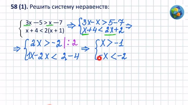 N 58 (1) Алгебра 10 класс Колягин ГДЗ смотреть онлайн