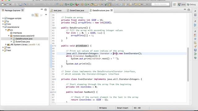 oracle java tutorial walkthrough -- Nested Classes3 смотреть онлайн