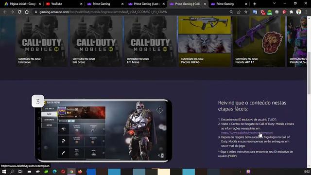 COMO RESGATAR ITEM EXCLUSIVO CALL OF DUTY MOBILE NO PRIME GAMING ♡ ♥ смотреть онлайн