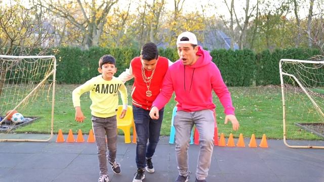 Jason and Alex try to play on slide at playground смотреть онлайн