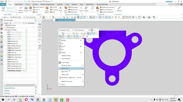 SIEMENS NX # 4 mouse function смотреть онлайн