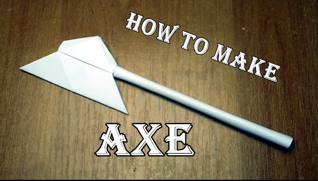 Как сделать топор из бумаги. Оригами топор.mp4 смотреть онлайн