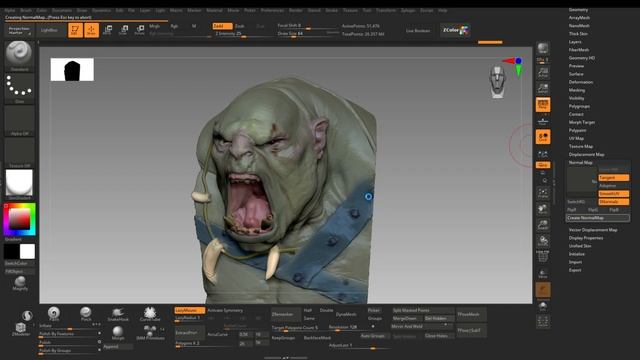 ZBrush Secrets - How To Bake And Export Normal Map