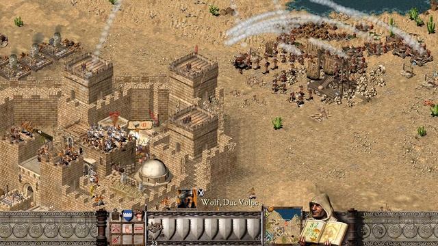 DEATHMATCH: 5 WOLFS vs ME with 40K - 3K GOLD ADVANTAGE (90 speed) - Stronghold Crusader HD смотреть онлайн