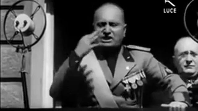 Выступление Дуче Бенито Муссолини в Анконе, 3 ноября 1932 года