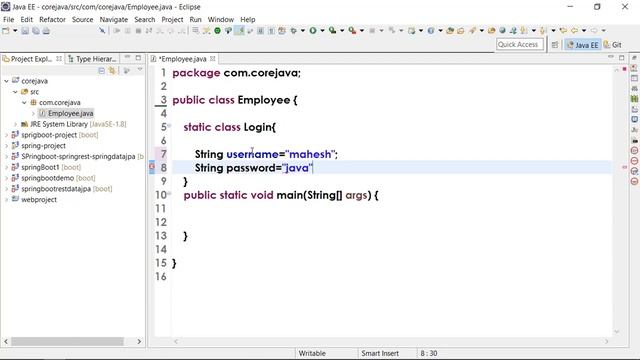 static class in java || Java in telugu смотреть онлайн