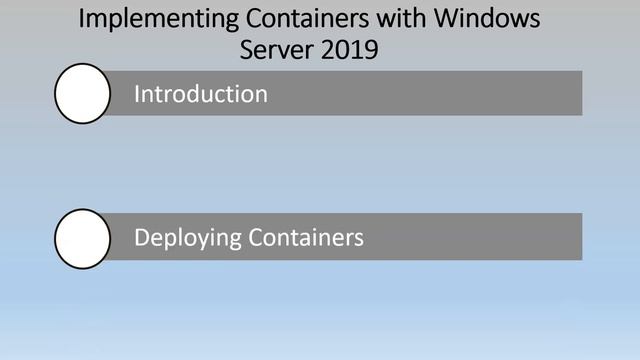Implementing Docker Containers with Windows Server 2019 Course смотреть онлайн