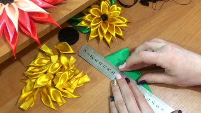Цветок канзаши | Мастер класс для начинающих смотреть онлайн