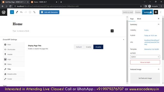 Getting Started with Elementor : WordPress Page Builder | #wordpresstutorial (09) | Learn WordPress смотреть онлайн