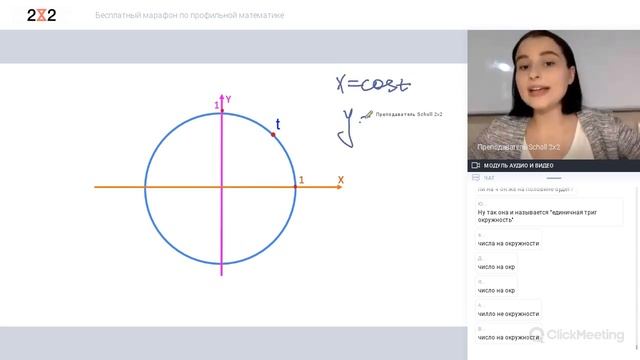 Числовая окружность. Тригонометрия. смотреть онлайн