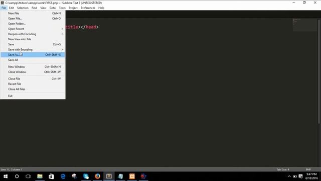 php_making first PHP file смотреть онлайн