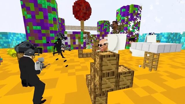 CRAFTING Of TV WOMAN TITAN Vs SKIBIDI TOILET BOSSES And CAMERA & SPEAKER MAN In MINECRAFT Animation