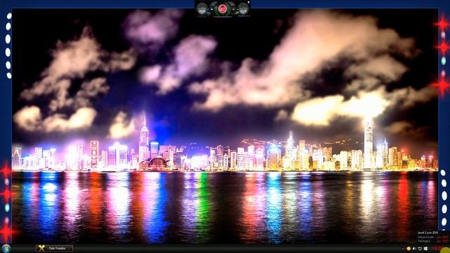 Rainmeter Effet DJ Wallpaper Hong Kong  (✿)✌ (✿◠‿◠)✌