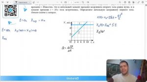 На рисунке изображены графики зависимостей проекций скоростей V двух точечных тел от времени - №