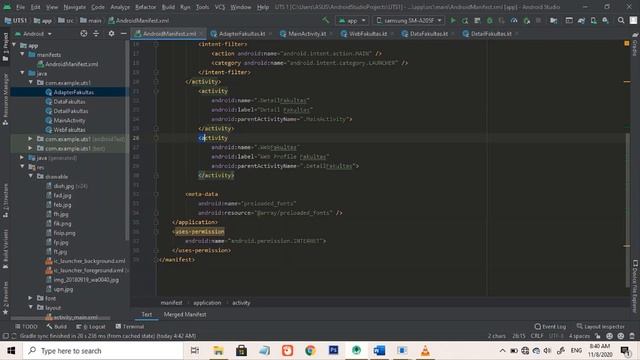 Aplikasi Profile Fakultas UPN "Veteran" Jawa Timur berbasis Mobile, dengan Kotlin di Android Studio смотреть онлайн
