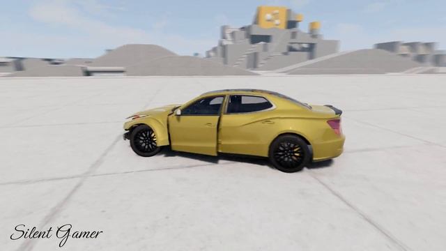 Автомобиль vs Speed Bumps - BeamNG Drive смотреть онлайн