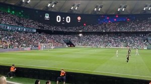 На футболе в Краснодаре.