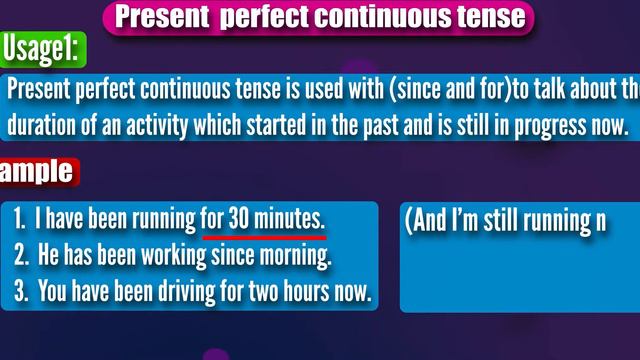 (Present perfect continuous tense) смотреть онлайн