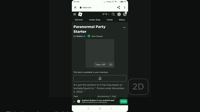 Roblox - How to get Paranormal party starter | Free item | end (Nov 2 2022) смотреть онлайн