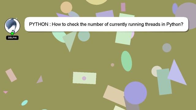 PYTHON : How to check the number of currently running threads in Python? смотреть онлайн