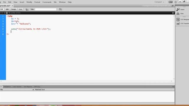 PHP Tutorial 4 Declaring Variable in PHP смотреть онлайн