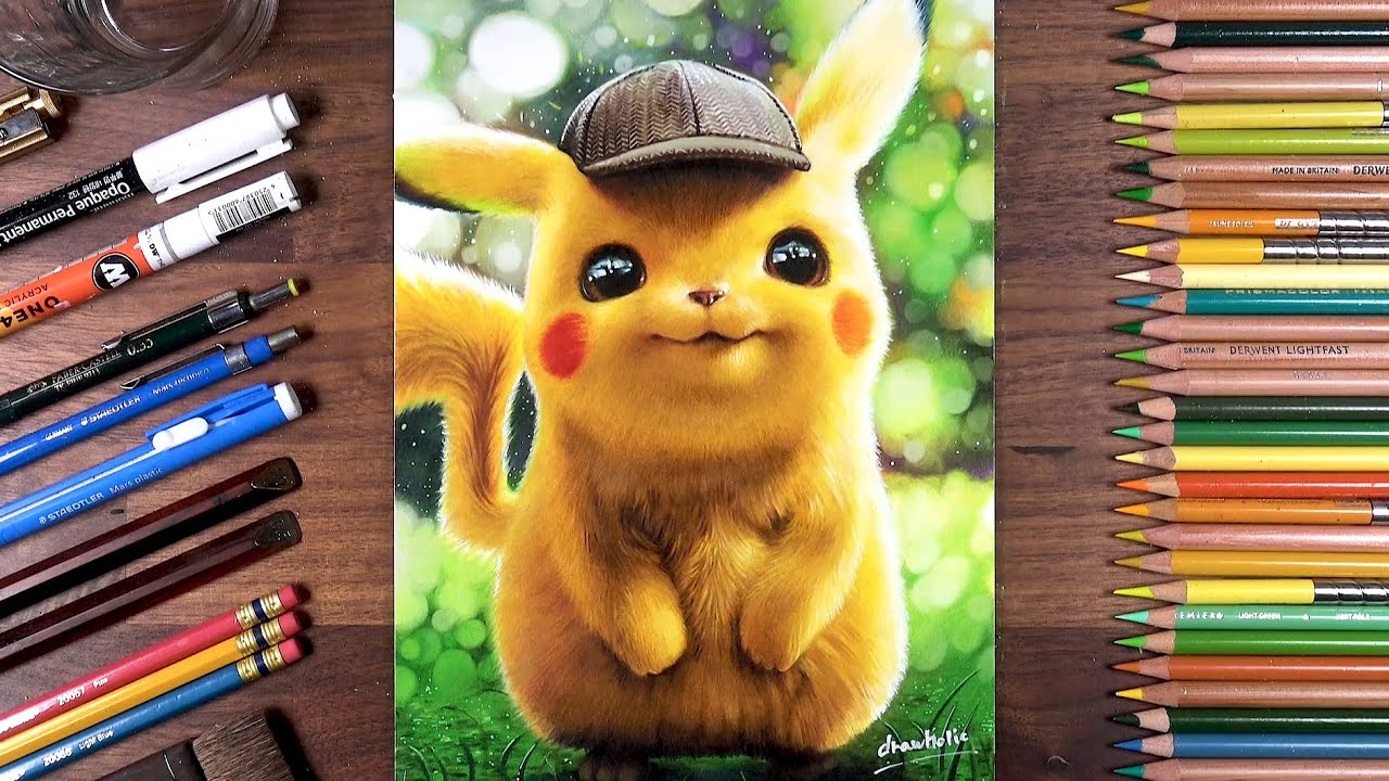 Drawing Pokémon Detective Pikachu   Drawholic