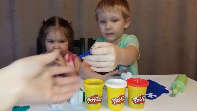 Игры с Play Doh. Поделки из пластилина Плей До. смотреть онлайн
