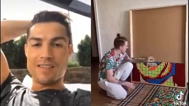 Cristiano Ronaldo react on own photo by cube❤️??#mustwatch смотреть онлайн